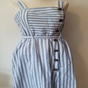 Striped Buttoned Sundress